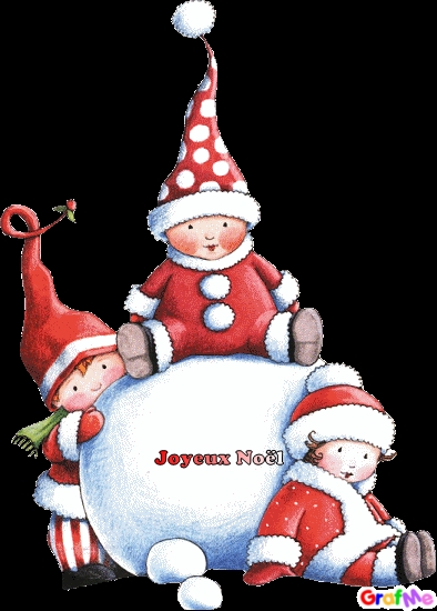 Joyeux Noel "enfants et boule de Neige"