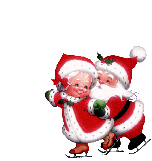 Gif animé Joyeux Noël avec heureux Père Noël qui danse - les gifs animés de  dentelledelune